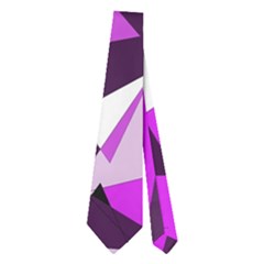 Purple Broken Glass Neckties (two Side)  by Valentinaart