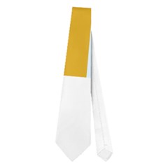 Yellow Elegant Lines Neckties (one Side)  by Valentinaart