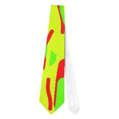 Green And Red Pattern Neckties (one Side)  by Valentinaart