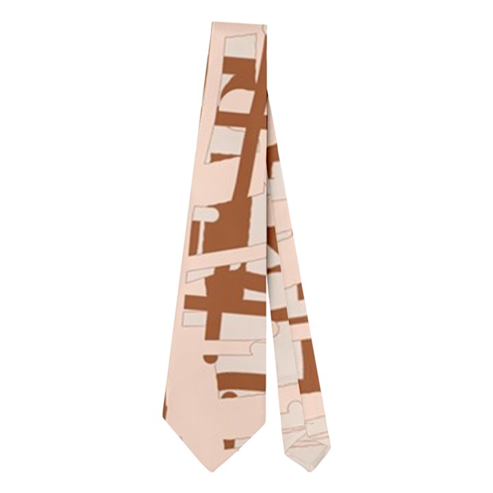 Brown elegant pattern Neckties (Two Side) 