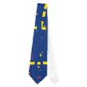 Deep blue and yellow pattern Neckties (One Side)  View1