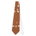 Brown elelgant pattern Neckties (One Side)  View1