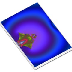 Into The Blue Fractal Large Memo Pads by Fractalsandkaleidoscopes