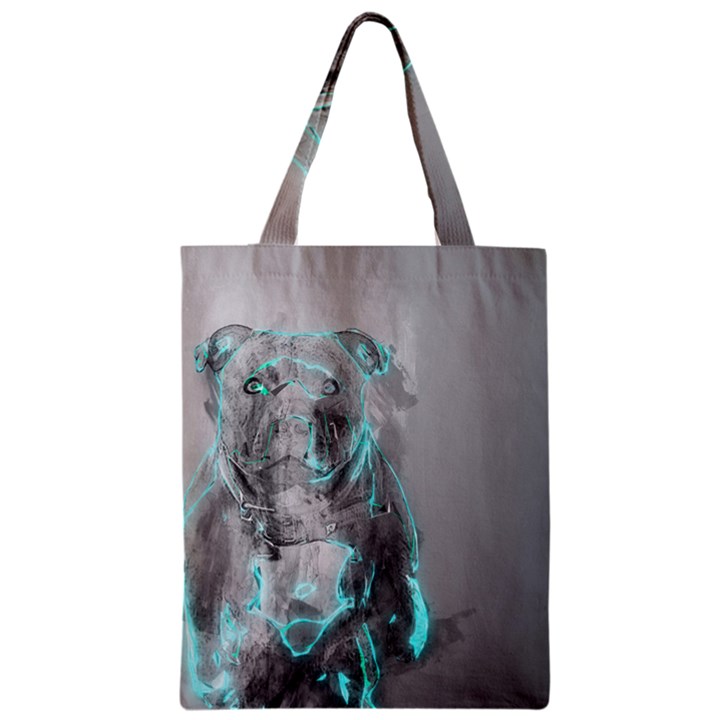 Dog Zipper Classic Tote Bag