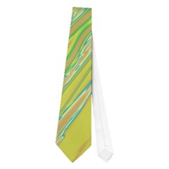 Green And Yellow Van Gogh Pattern Neckties (one Side)  by Valentinaart