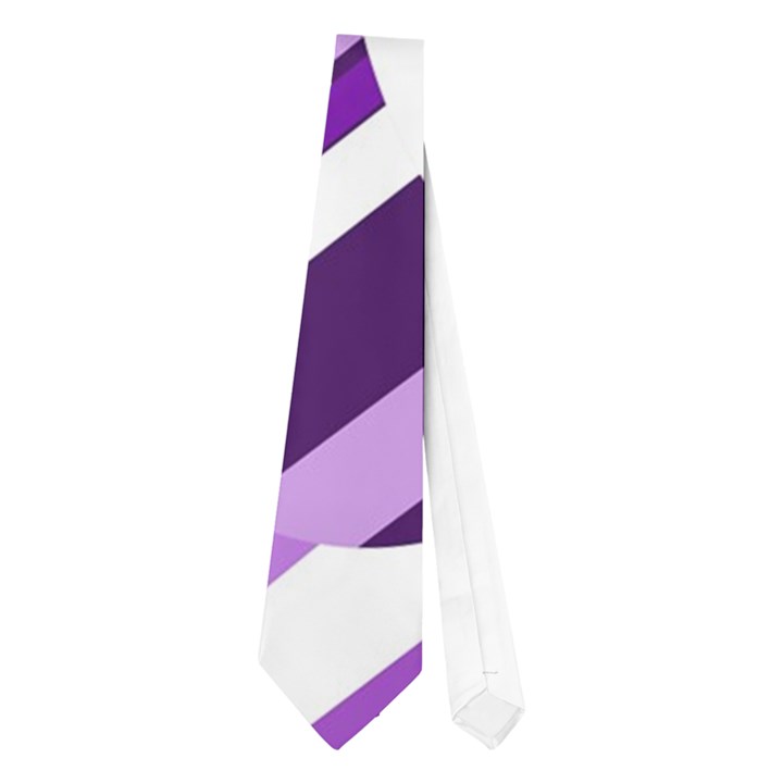 Purple pattern Neckties (One Side) 