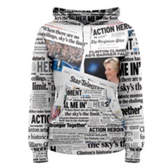 Hillary 2016 Historic Headlines Women s Pullover Hoodie by blueamerica