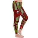 Red cute bird Winter Leggings  View3