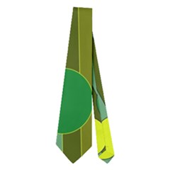 Cute Green Bird Neckties (two Side)  by Valentinaart