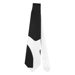 Red, Black And White Abstraction Neckties (one Side)  by Valentinaart