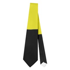 Halloween Witch - Yellow Moon Neckties (two Side)  by Valentinaart