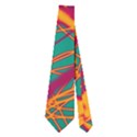 Orange neon chaos Neckties (Two Side)  View1