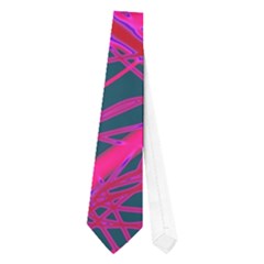 Red Neon Neckties (one Side)  by Valentinaart