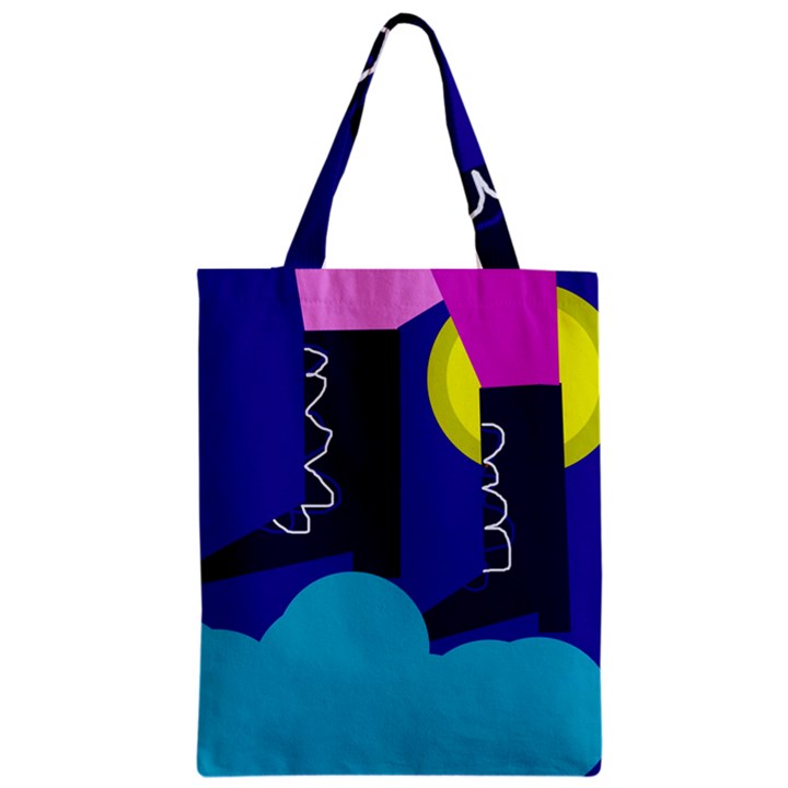 Walking on the clouds  Zipper Classic Tote Bag