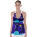 Walking on the clouds  Babydoll Tankini Top View1