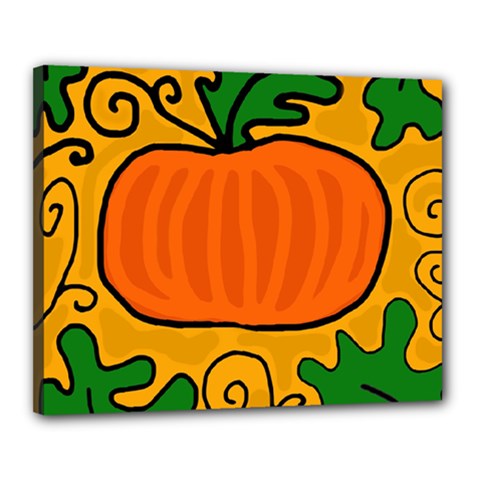 Thanksgiving Pumpkin Canvas 20  X 16  by Valentinaart