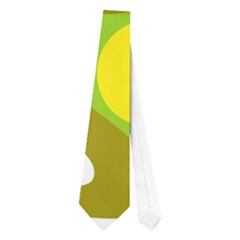 Green And Yellow Decor Neckties (one Side)  by Valentinaart