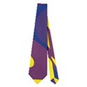 Deep blue and yellow decor Neckties (Two Side)  View2