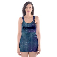 Constellations Skater Dress Swimsuit by DanaeStudio