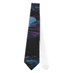 Blue Moonlight Neckties (one Side)  by Valentinaart