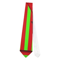 Christmas Trees Pattern Neckties (one Side)  by Valentinaart