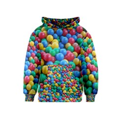 Funny Colorful Red Yellow Green Blue Kids Play Balls Kids  Pullover Hoodie by yoursparklingshop