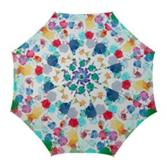 Colorful Diamonds Dream Golf Umbrellas by DanaeStudio