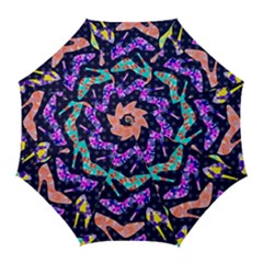 Colorful High Heels Pattern Golf Umbrellas by DanaeStudio