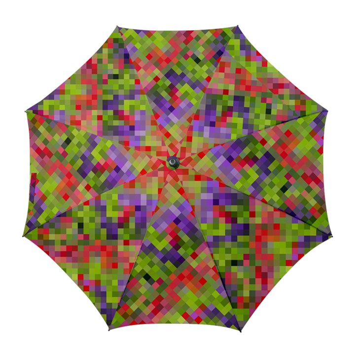 Colorful Mosaic Golf Umbrellas