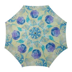 Seashells Golf Umbrellas by DanaeStudio