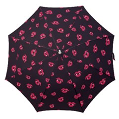 Pattern Of Vampire Mouths And Fangs Straight Umbrellas by CreaturesStore