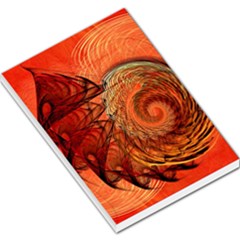 Nautilus Shell Abstract Fractal Large Memo Pads by designworld65