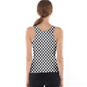 Sports Racing Chess Squares Black White Tank Top View2