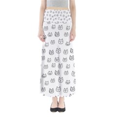 Sketchy Cats Maxi Skirts by kostolom3000shop