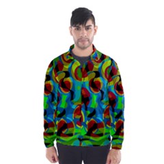 Colorful Smoothie  Wind Breaker (men) by Valentinaart