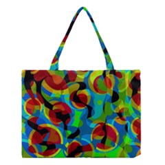 Colorful Smoothie  Medium Tote Bag by Valentinaart