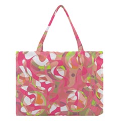 Pink Smoothie  Medium Tote Bag by Valentinaart