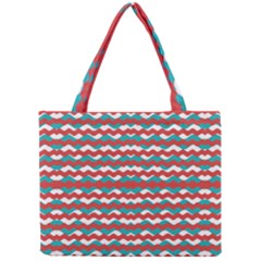 Geometric Waves Mini Tote Bag by dflcprints