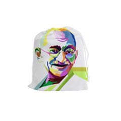 Ghandi Drawstring Pouches (medium)  by bhazkaragriz