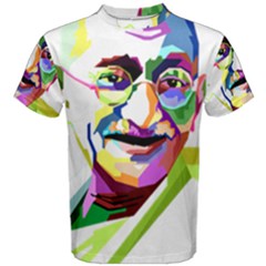 Ghandi Men s Cotton Tee by bhazkaragriz