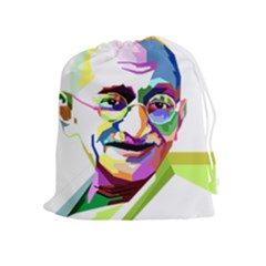 Ghandi Drawstring Pouches (extra Large) by bhazkaragriz