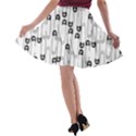 Safety Pin Pattern A-line Skater Skirt View2