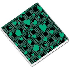 Green Love Small Memo Pads by Valentinaart