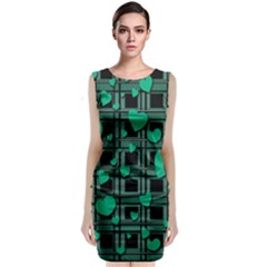 Green Love Classic Sleeveless Midi Dress by Valentinaart