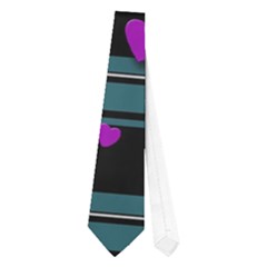 Purple Love Neckties (one Side)  by Valentinaart