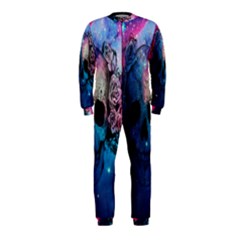 Colorful Space Skull Pattern Onepiece Jumpsuit (kids) by Brittlevirginclothing