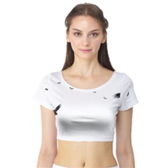 Fly Short Sleeve Crop Top (tight Fit) by Brittlevirginclothing