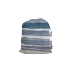 Ocean Waves Drawstring Pouches (small)  by PhotoThisxyz