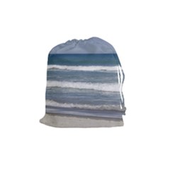 Ocean Waves Drawstring Pouches (medium)  by PhotoThisxyz