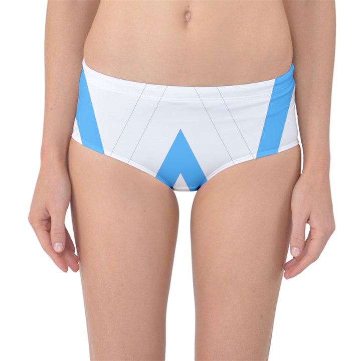 Alan Walker  Logo Mid-Waist Bikini Bottoms